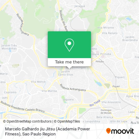 Mapa Marcelo Galhardo jiu Jitsu (Academia Power Fitness)