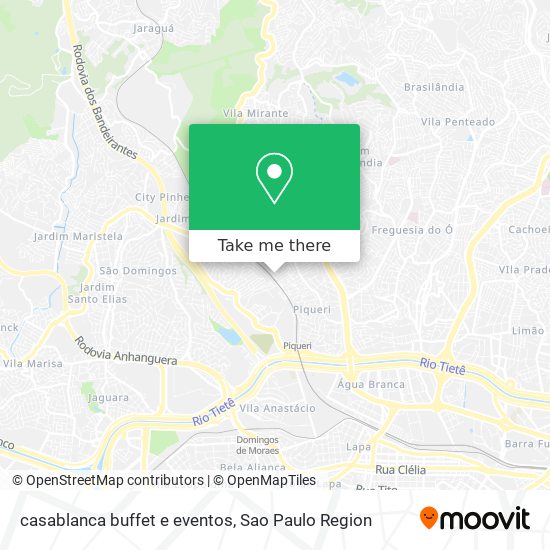 casablanca buffet e eventos map