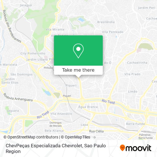 ChevPeças Especializada Chevrolet map