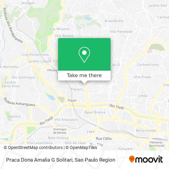Praca Dona Amalia G Solitari map