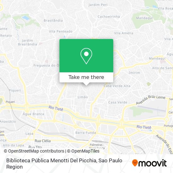 Biblioteca Pública Menotti Del Picchia map
