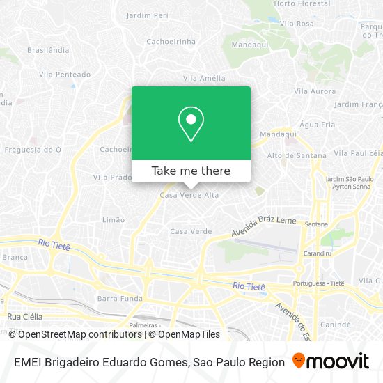 EMEI Brigadeiro Eduardo Gomes map