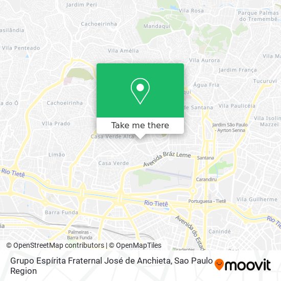 Grupo Espírita Fraternal José de Anchieta map