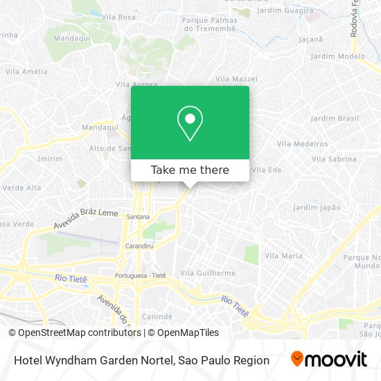 Hotel Wyndham Garden Nortel map