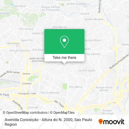 Avenida Conceição - Altura do N. 2000 map
