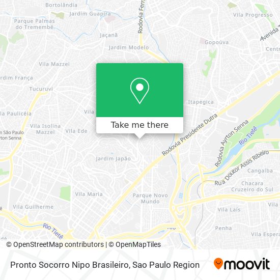 Pronto Socorro Nipo Brasileiro map