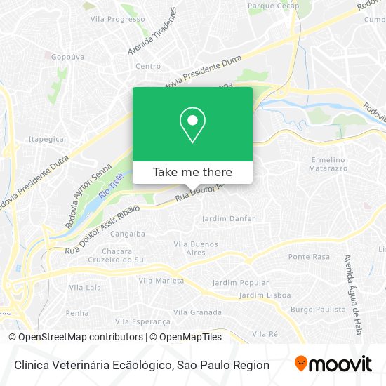 Clínica Veterinária Ecãológico map