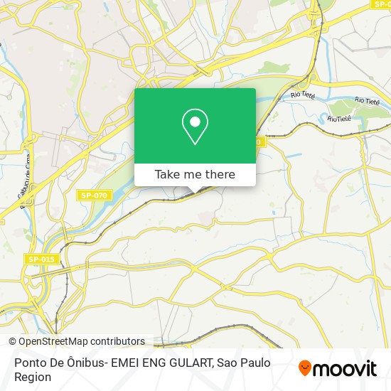 Mapa Ponto De Ônibus-  EMEI ENG GULART