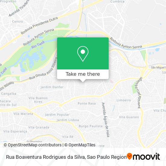 Rua Boaventura Rodrigues da Silva map