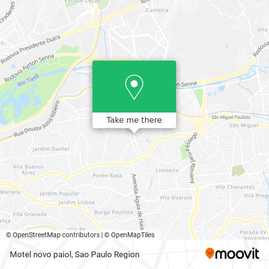 Motel novo paiol map