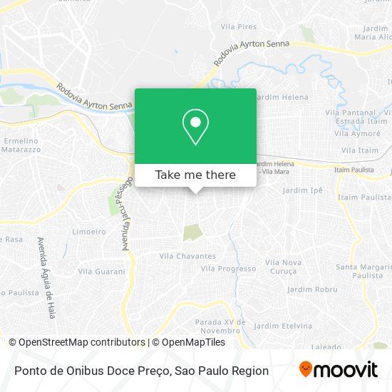 Ponto de Onibus Doce Preço map