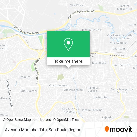 Mapa Avenida Marechal Tito