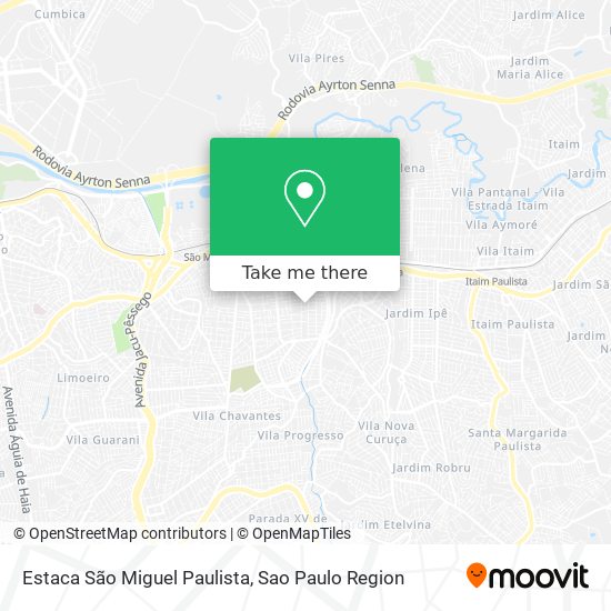 Mapa Estaca São Miguel Paulista