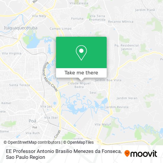 EE Professor Antonio Brasilio Menezes da Fonseca map