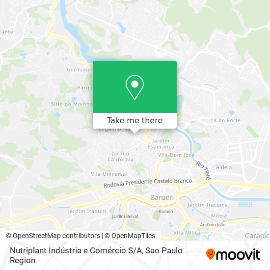 Nutriplant Indústria e Comércio S / A map