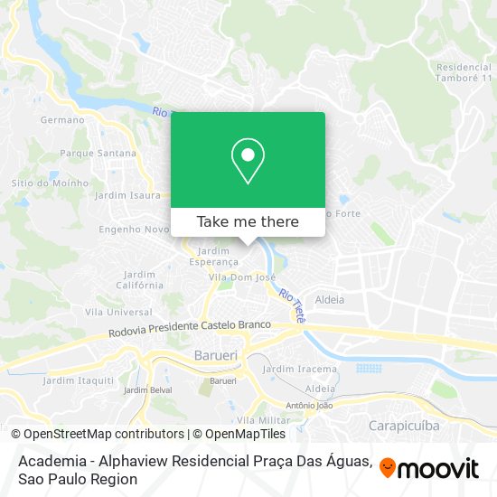 Mapa Academia - Alphaview Residencial Praça Das Águas