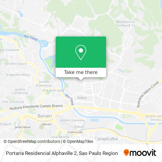 Portaria Residencial Alphaville 2 map