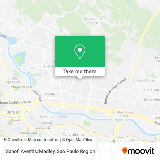 Sanofi Aventis/Medley map