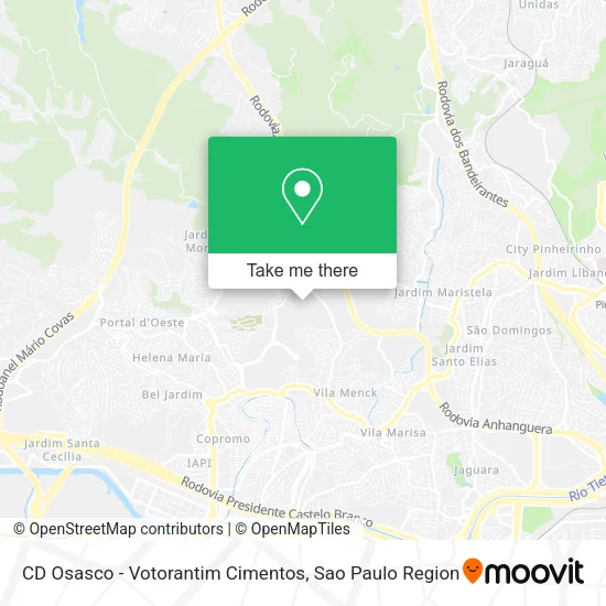 CD Osasco - Votorantim Cimentos map