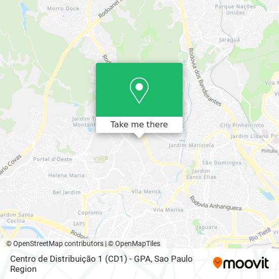 Centro de Distribuição 1 (CD1) - GPA map