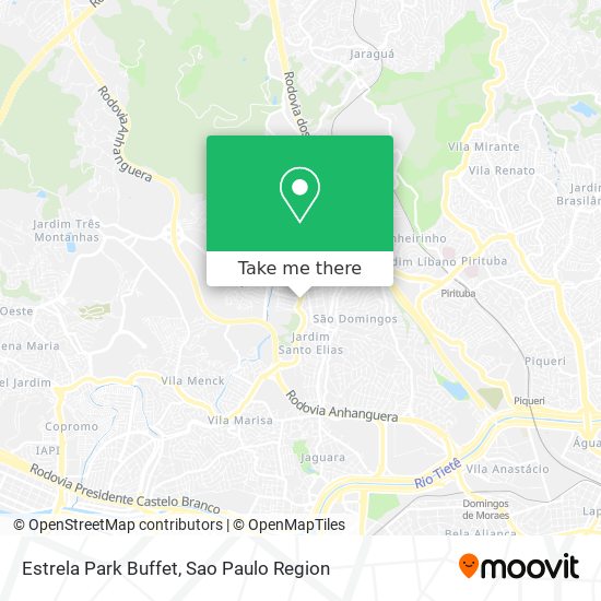 Estrela Park Buffet map