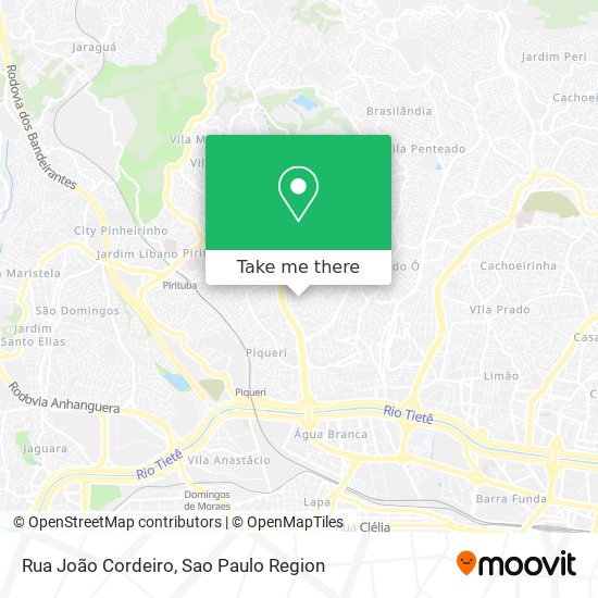 Mapa Rua João Cordeiro