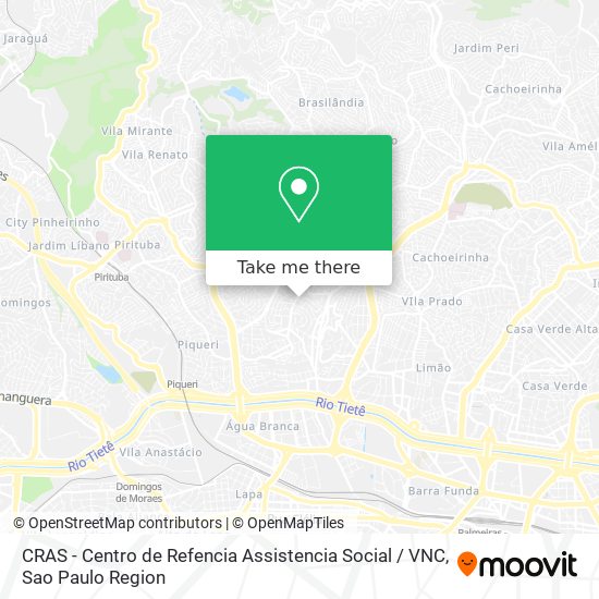 Mapa CRAS - Centro de Refencia Assistencia Social  / VNC