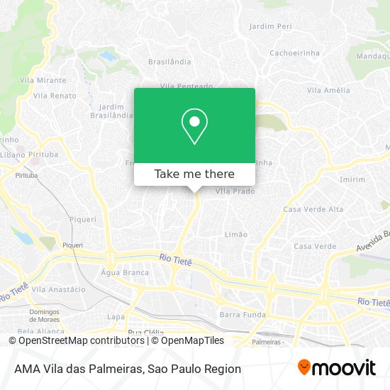 AMA Vila das Palmeiras map