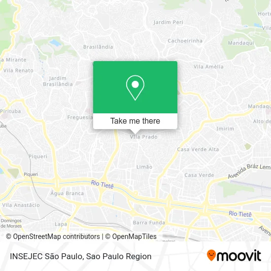 INSEJEC São Paulo map