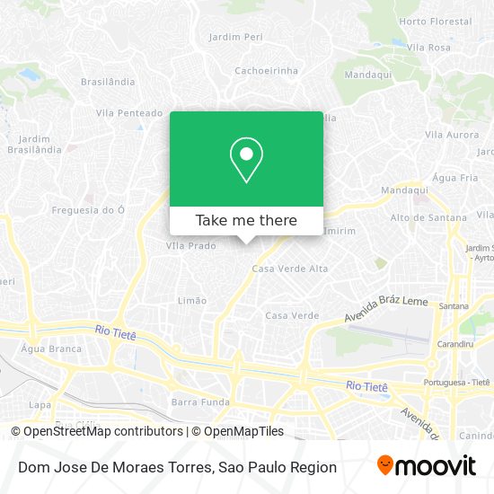 Mapa Dom Jose De Moraes Torres