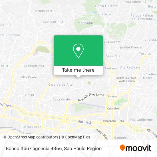 Banco Itaú - agência 9366 map