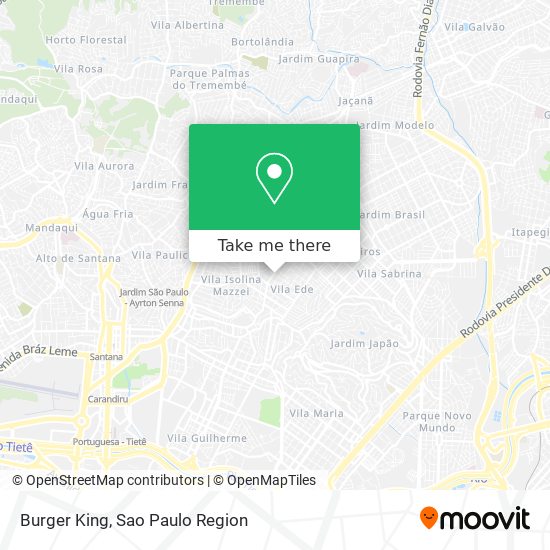 Mapa Burger King