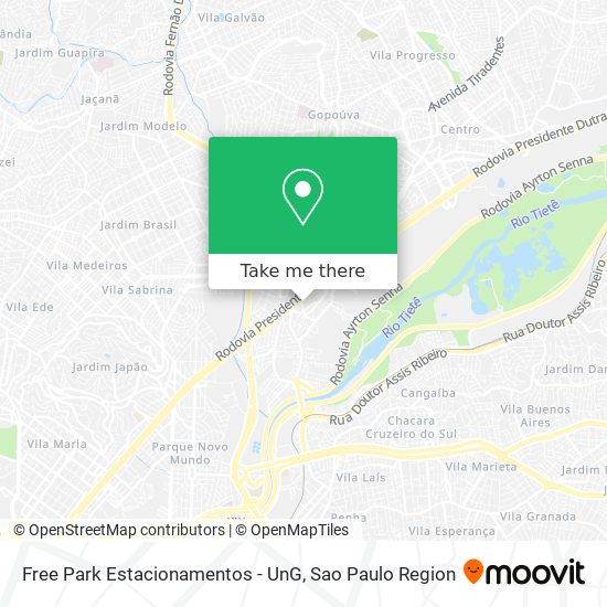 Free Park Estacionamentos - UnG map