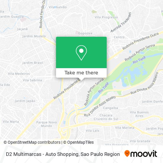 D2 Multimarcas - Auto Shopping map