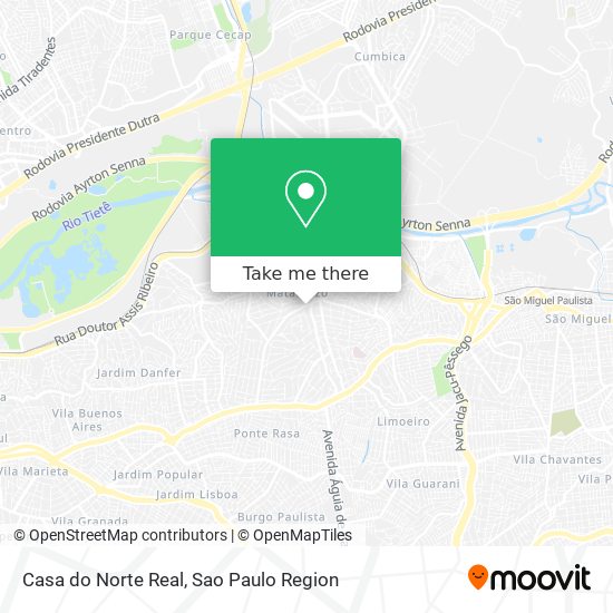 Casa do Norte Real map