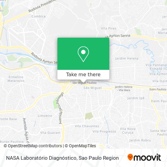 NASA Laboratório Diagnóstico map