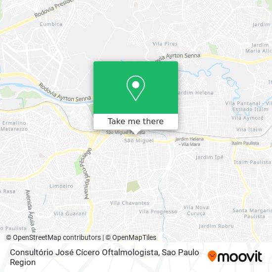 Mapa Consultório José Cícero Oftalmologista