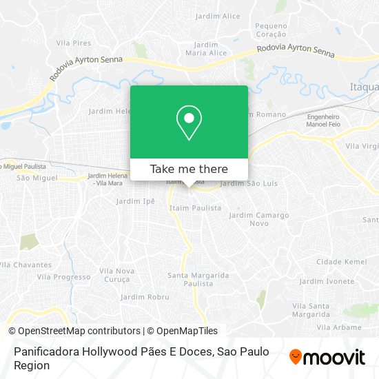 Panificadora Hollywood Pães E Doces map