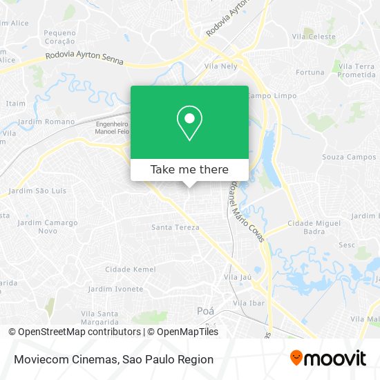 Moviecom Cinemas map