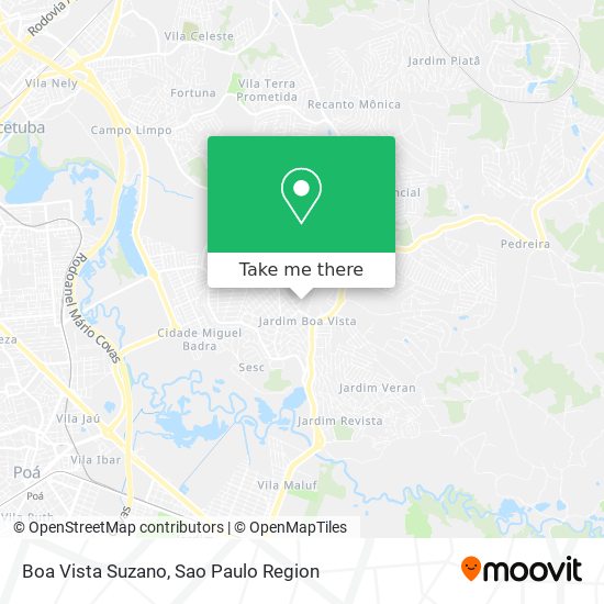 Boa Vista Suzano map