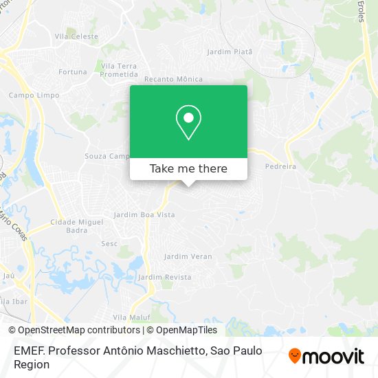EMEF. Professor Antônio Maschietto map