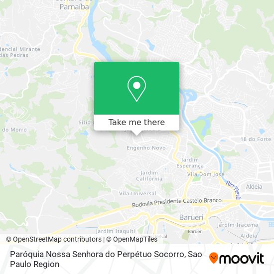 Mapa Paróquia Nossa Senhora do Perpétuo Socorro