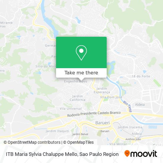 ITB Maria Sylvia Chaluppe Mello map