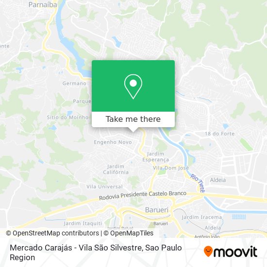 Mercado Carajás - Vila São Silvestre map