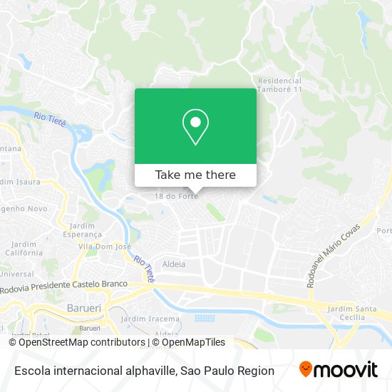 Escola internacional alphaville map