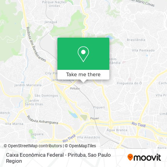 Caixa Econômica Federal - Pirituba map