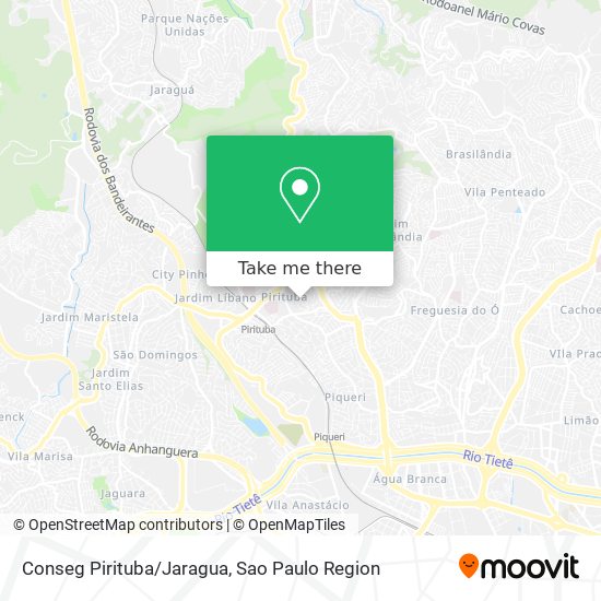 Conseg Pirituba/Jaragua map