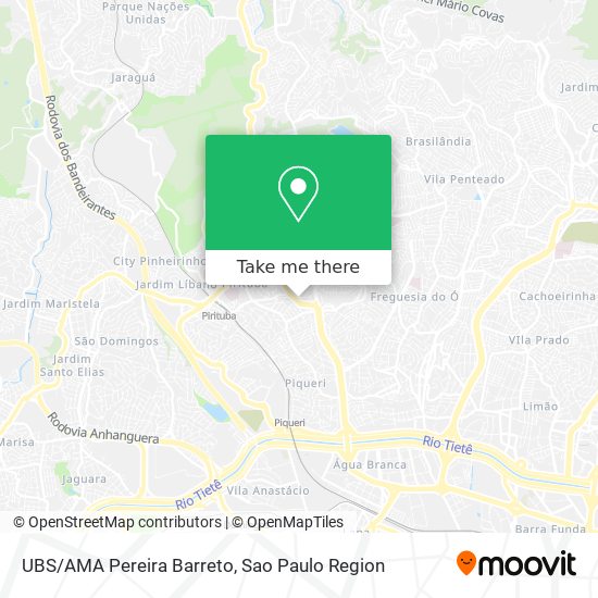 Mapa UBS/AMA Pereira Barreto