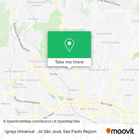 Igreja Universal - Jd São José map