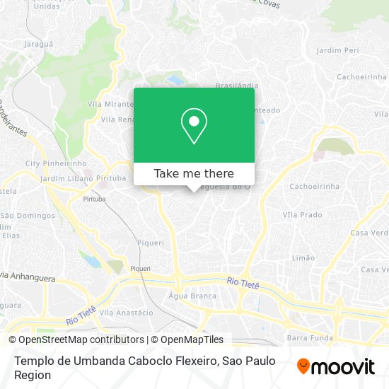 Mapa Templo de Umbanda Caboclo Flexeiro